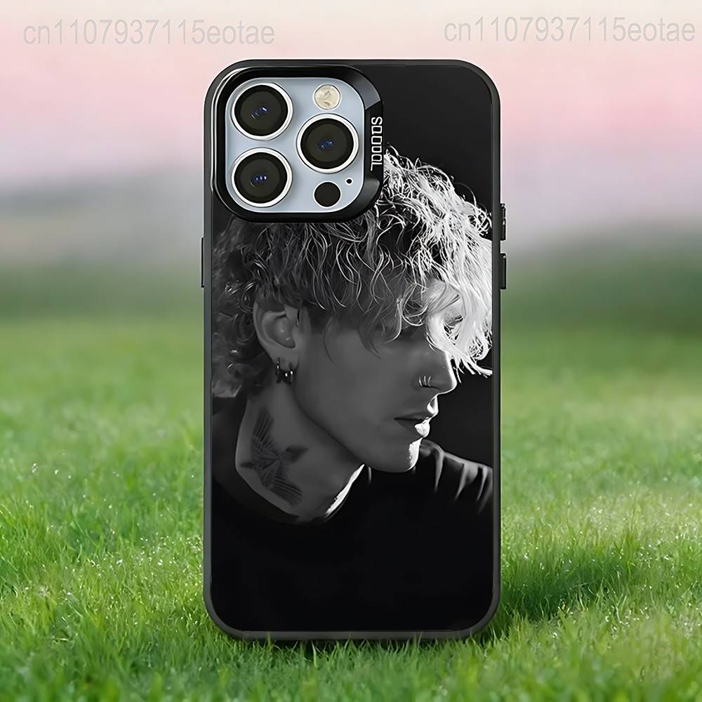 Singer MGK LOST A-AMERICANA  Phone Case For iPhone 17,16,15,14,13,12,11,Pro,Max,Plus,E,Air,Mini Black Tpu IMD Cover