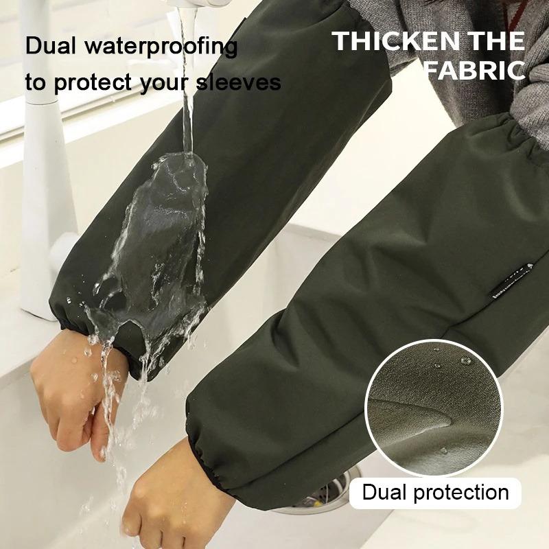 1Pair Winter Adult Oilproof Waterproof Oversleeve Anti-dirty Arm Sleeves Protector Office Housework Kitchen Cleaning Accessories