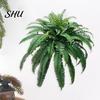 Realistic Artificial Fern UV Resistant Reusable Home Wedding Party Faux Natural-looking Greenery Plants Indoor Outdoor Garden Yard Decoration
