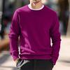 2024 Autumn/Winter Men's Round Neck European-American Knitwear Thin Wool Sweater