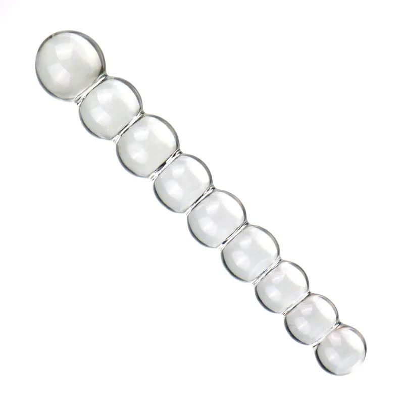 Glass anal plug, six kinds of beads, dual-purpose small dildo, anal plug, expansion after masturbation, adult sex toy