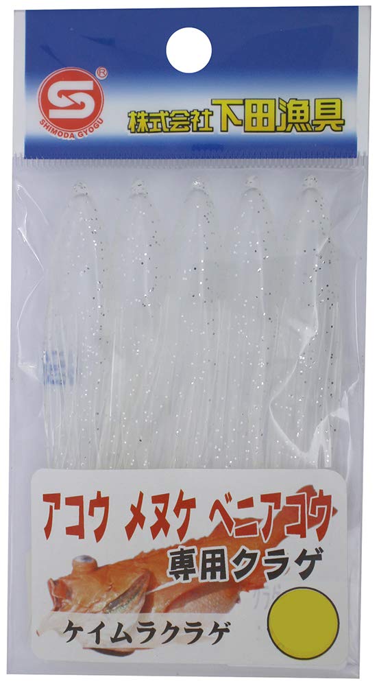 

Shimoda Fishing Tackle Jellyfish for Grouper, Parrotfish, and Red Seabream, 3-inch #A-C, Chameleon Jellyfish