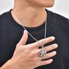 Kreative Einzigartige Radnaben Anhänger Halskette Inlay Zirkonia Edelstahl Halskette Mode Punk Schmuck für Männer Geschenk