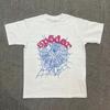 T-shirt Unisex con Stampa di Lettere in Schiuma Hip Hop Euro-Americano: Scollo Rotondo, Manica Corta, Design alla Moda