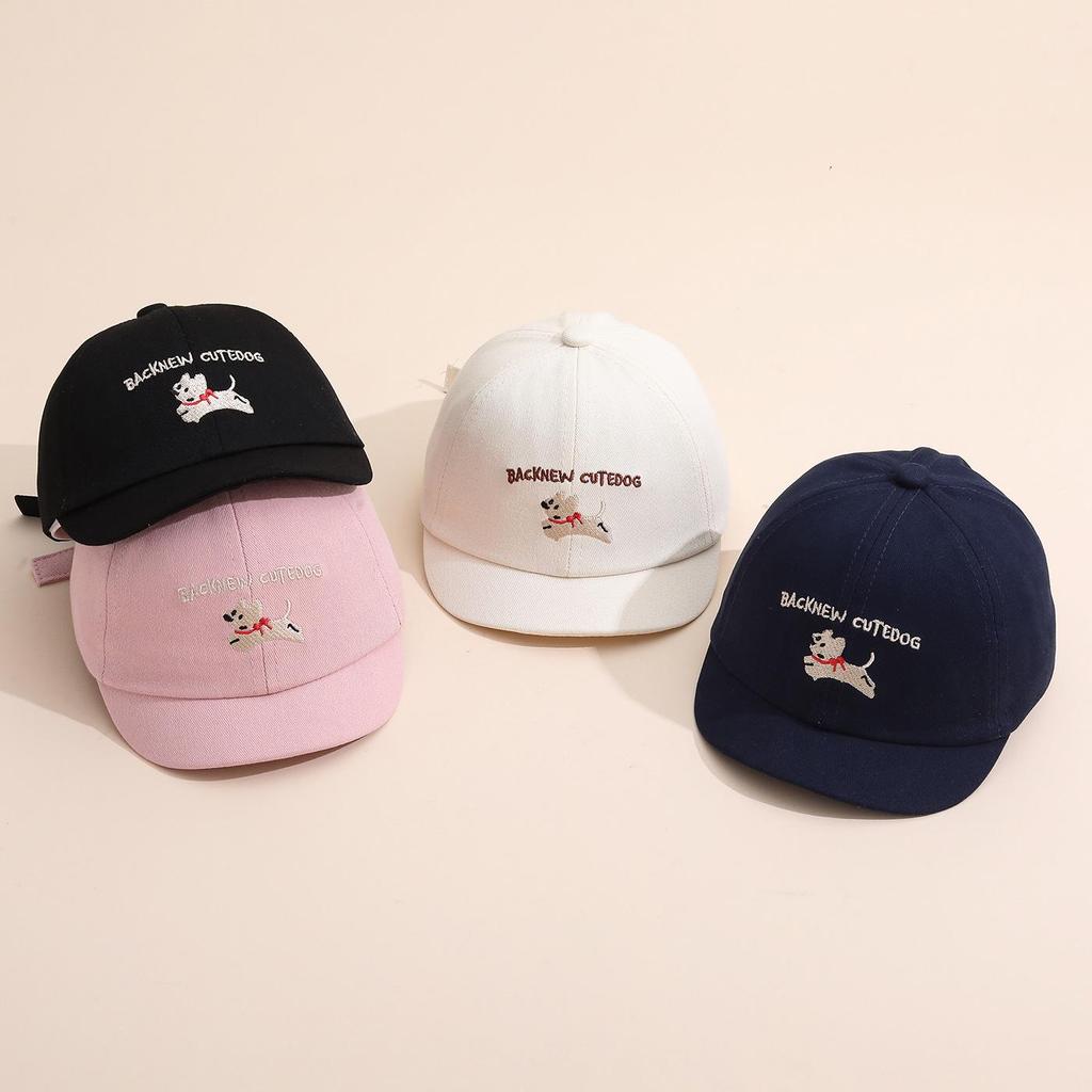 Miękka Czapka z Daszkiem w Kształcie Kaczki dla Dzieci - Urocza Kreskówkowa Szczeniak Czapka Przeciwsłoneczna, Codzienny Gładki Design Bejsbolówki