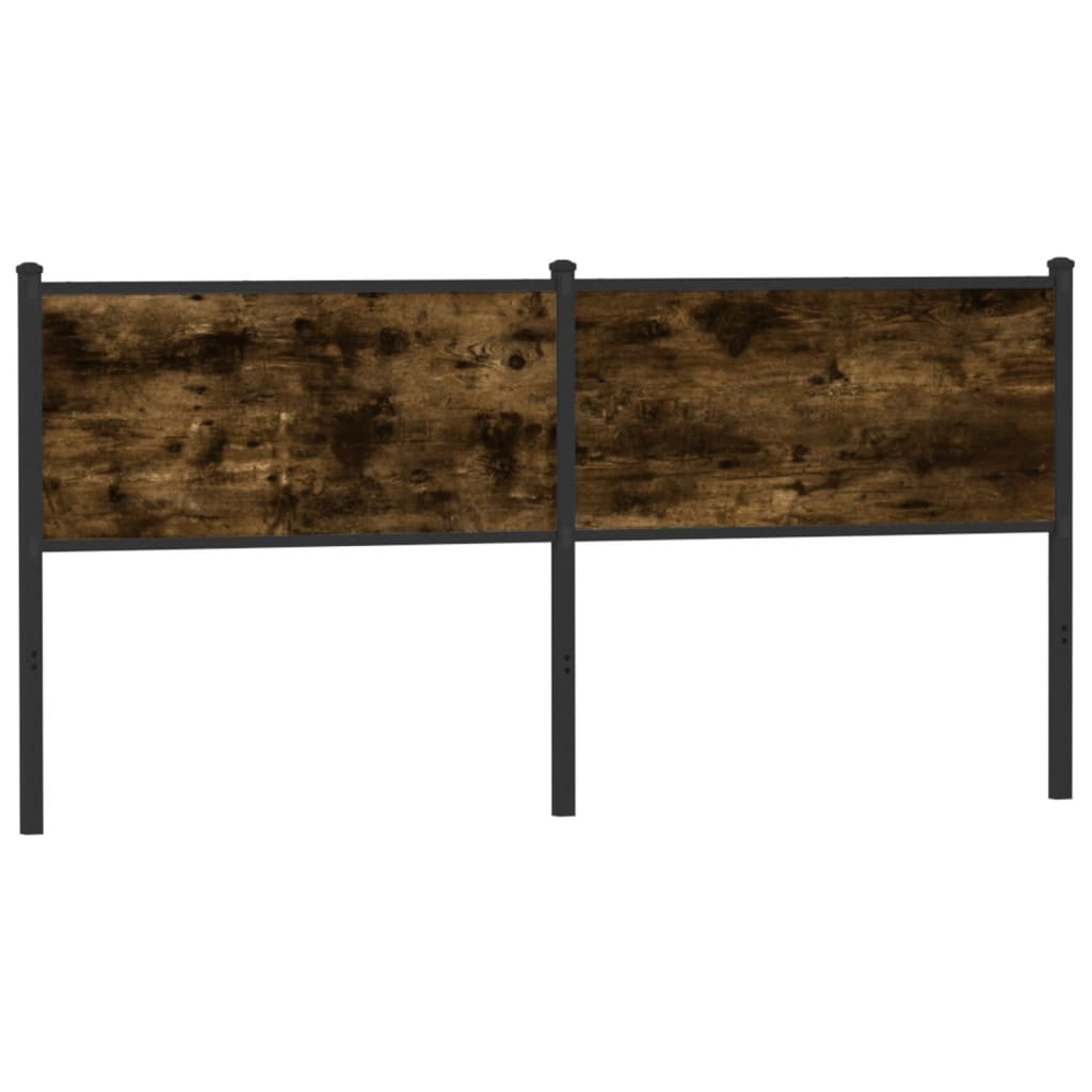 Replacement Headboard Smoked Oak 180 cm Wood Based Material and Steel