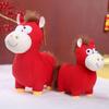 Zodiac Year Of The Horse Plush Toy With Short Plush Material For New Year Gift