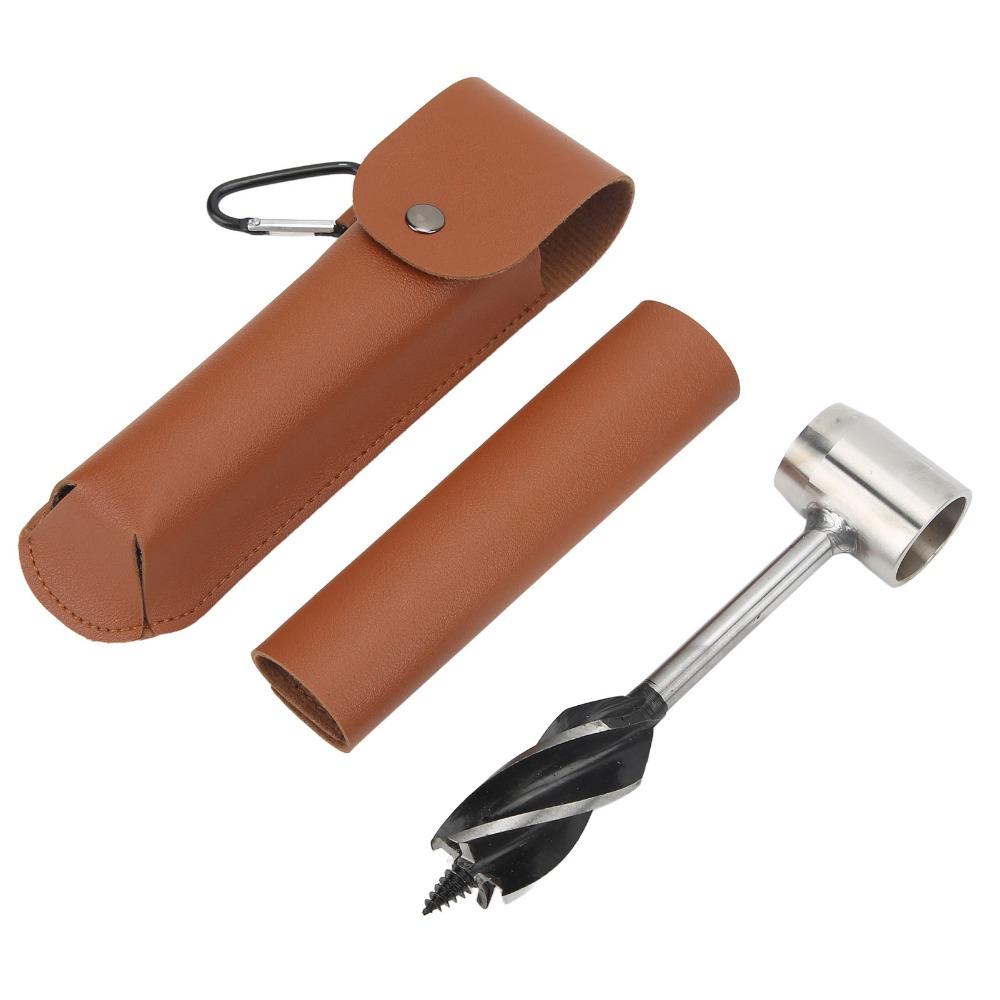 Stainless Steel Hand Auger Wrench Portable Design Bushcraft Hand Auger For Bushcrafting