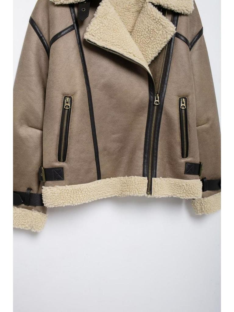 Autumn European & American Women's Tie-Hem Double-Sided Jacket Coat