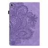 Suitable for Samsung Tab A9 plus flat leather case, Redmi pad SE retro matte peacock flower card case