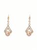 Fashionable And Minimalist Champagne Pearl Earrings With High-End Sense