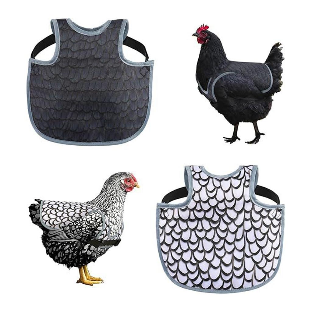 Pack of 2 Waterproof Poultry Garments Durable Cloth for Hens External Defense and Convenience
