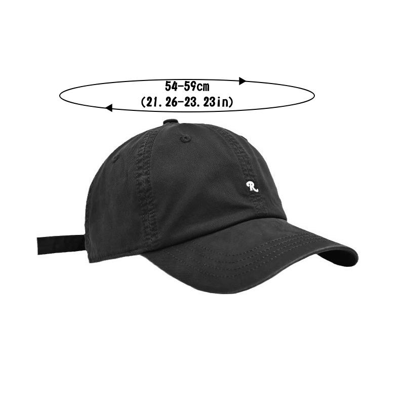 Şapcă de baseball cu literă R mică, pentru bărbaţi, femei, primăvară, vară, în aer liber, pălărie snapback cu cic de raţă, ocazional, hip hop, cu protecţie solară, pălării de camioner