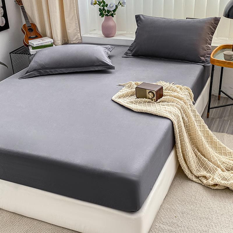 Three-piece Mattress Set, European and American Size Sheets, Solid Color, Universal In All Seasons