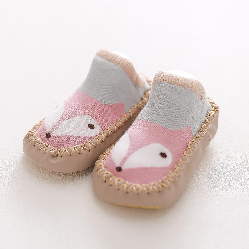 0-24Months Spring Autumn Newborn Rubber Soles Baby Socks Infant Baby Girls Boys Shoes Baby Floor Socks Anti Slip Soft Sole Sock