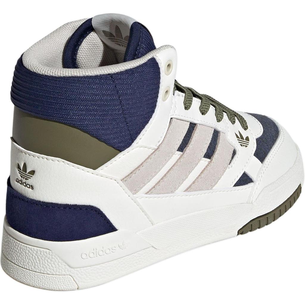 Adidas Originals Drop Step Se Comfortable Versatile Shock Absorbing Durable High Top Kids Skate Shoes Kids Skate Shoes White IH3285