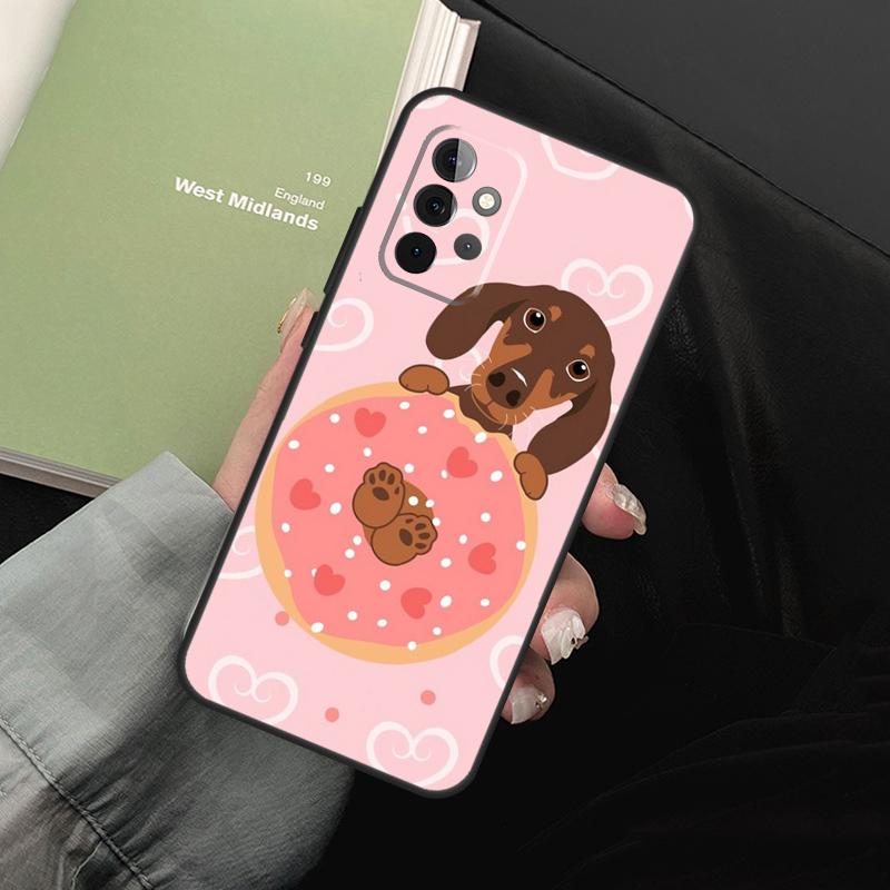 Sausage Dog Love For Samsung Galaxy A05 A06 A36 A26 A16 A54 A34 A14 A22 A32 A52 A55 A35 A15 A53 A13 A56 Case