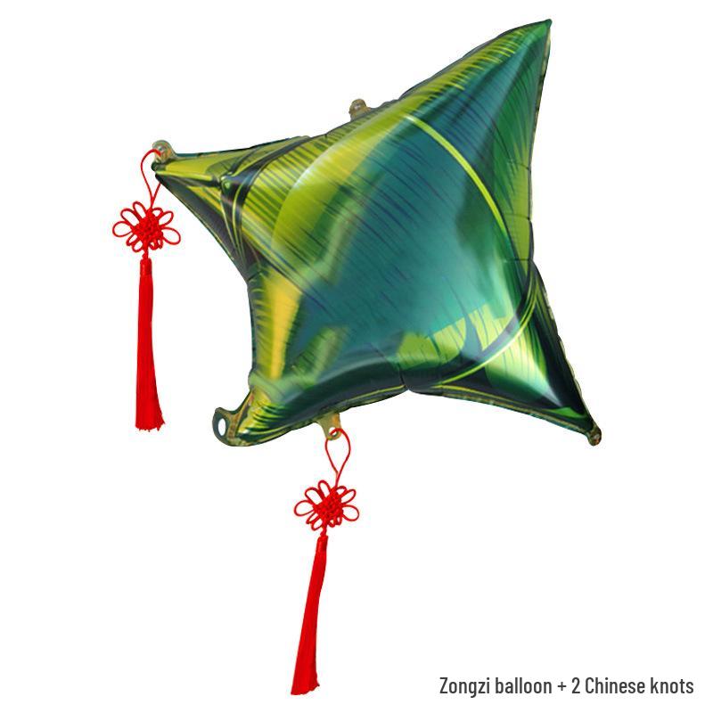 Dragon Boat & Mid-Autumn Festival Decorations: Zongzi Mooncake Balloons & Pull Flag Ornaments