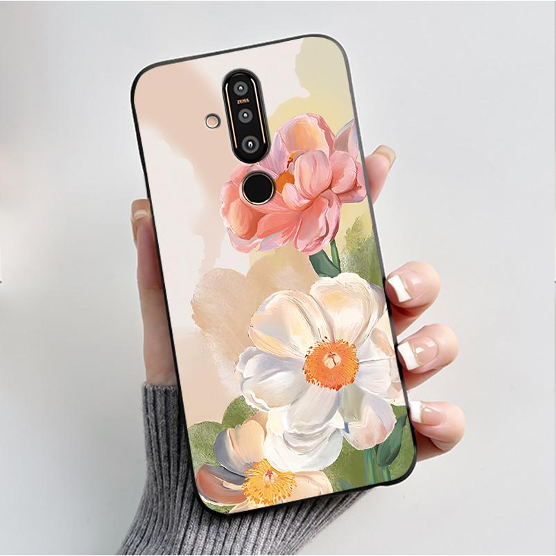 Case For Nokia 8.1 Plus X71 Phone Case Luxury Fashion Butterfly Flowers Black Soft Slim Silicone Cover For Nokia 8.1plus Casing