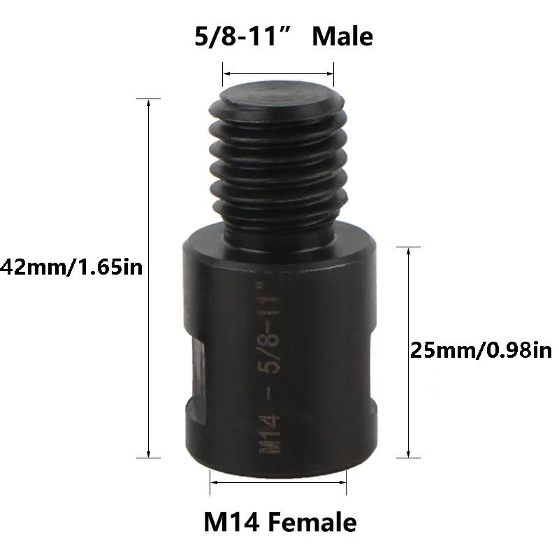 Angle Grinder Adapter Converter M10 M14 5/8-11 Thread Converter Adapte Arbor Connector For Polishing Pad Saw Blade Hole Saw Tool
