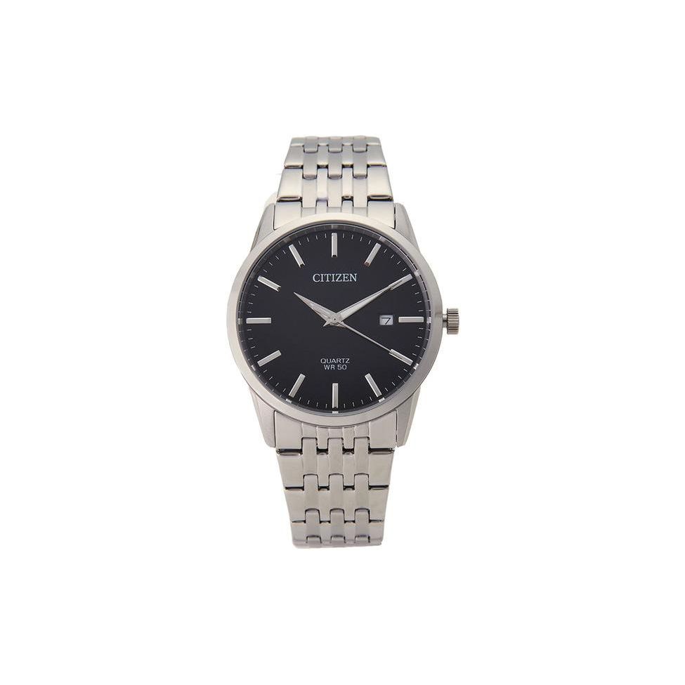 Citizen 50M Waterproof Quartz Movement Stainless Steel Watch 39Mm Black Dial Men watches BI5000-87E Black Dial