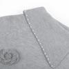 Women's French Elegant Pearl Floral Knit Sweater