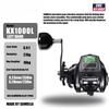 Digital Display  Electronic Fishing Reel Waterproof Bait Fishing Reel Suitable for Deep Sea Ice Fishing Catfish Solar Power + USB Charging Metal Base