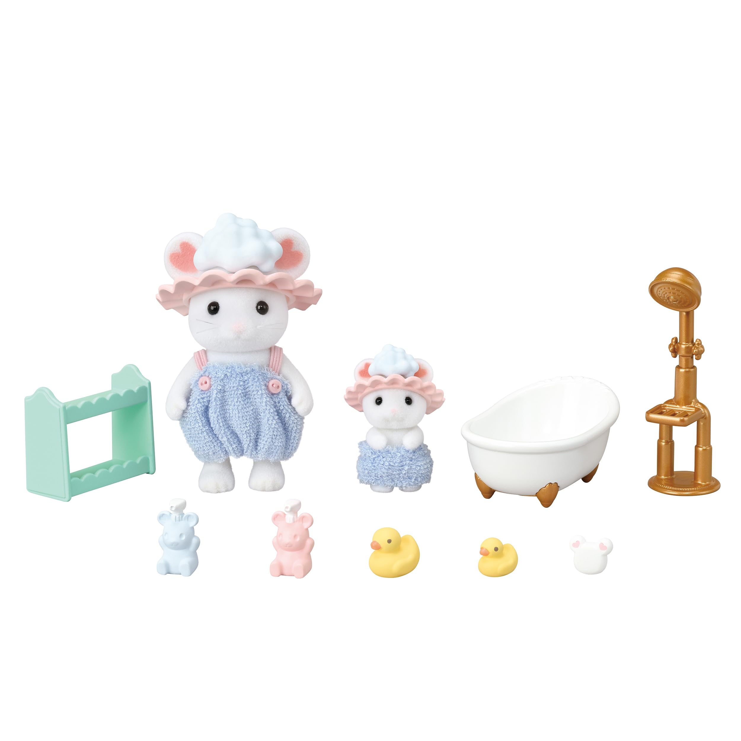 

Sylvanian Families Doll and Furniture Set [Bathtime Set] DF-26 ST Mark Certified, Ages 3 and Up, Toy Dollhouse, Sylvanian Families EPOCH