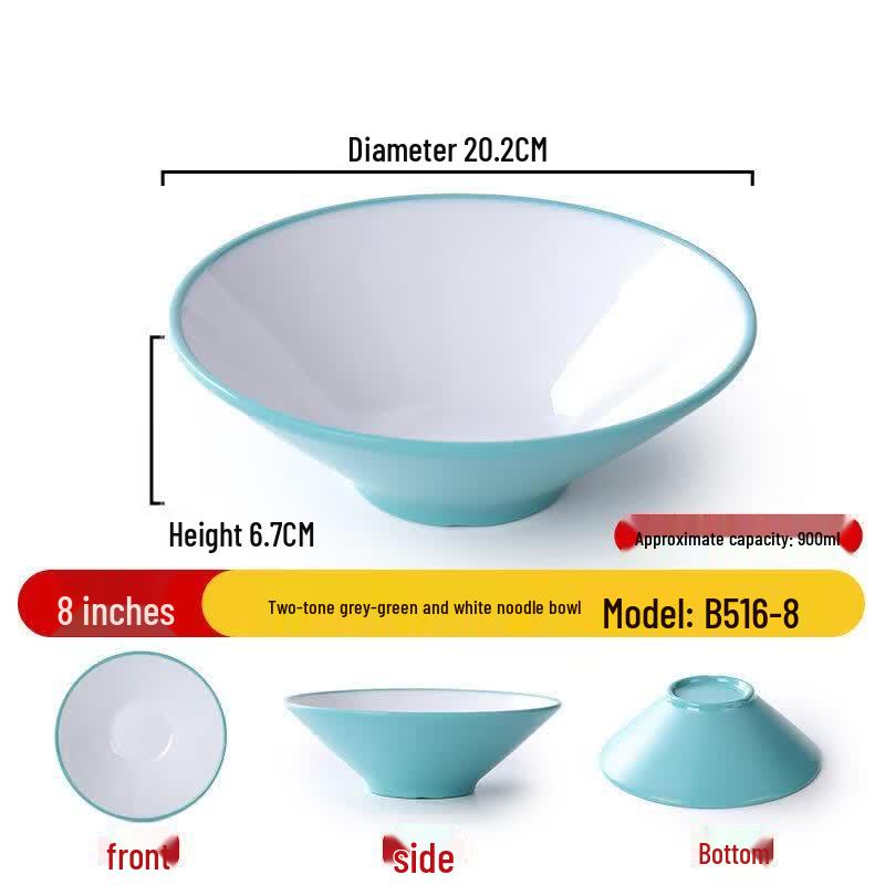 Commercial Melamine 8-inch Soup & Hot Pot Bowls, 2-Pack