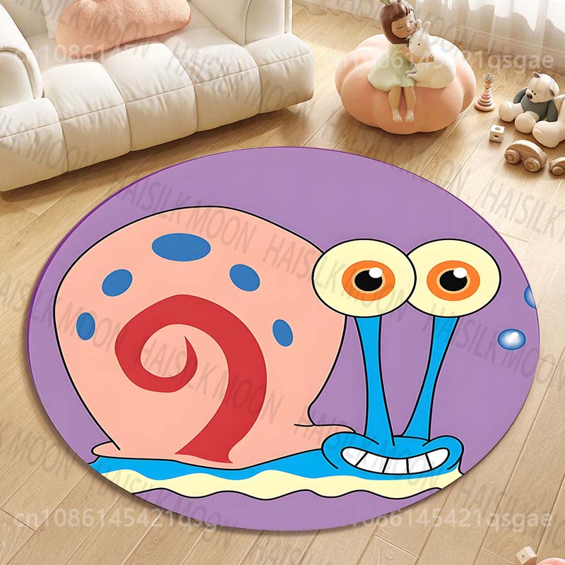 Multiple Styles Pokemon Bulbasaur Cartoon Print Round Rugs Carpet for Living Room Bedroom Kids Room Bath Chair Mat Home Decor