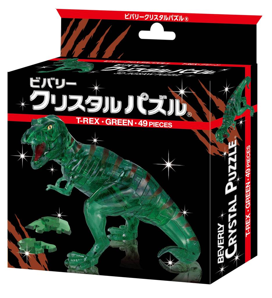 49-piece Crystal Puzzle Tyrannosaurus T-REX Green