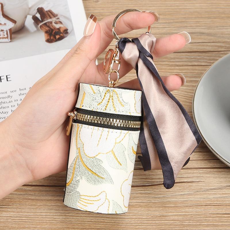 1PC new women's fashion change bag retro cute girl mouth red envelope student portable wallet earphone bag key bag