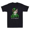 Happy St Cat Tricks Day St Patricks Day Irish Shamrock Gifts Retro Men's T-Shirt