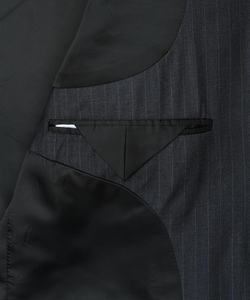 Prairie Striped Single Blazer (Gray)