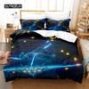 Geometric Flowers King Queen Duvet Cover Abstract Floral Bedding Set Colorful Modern Art Polyester Quilt Cover