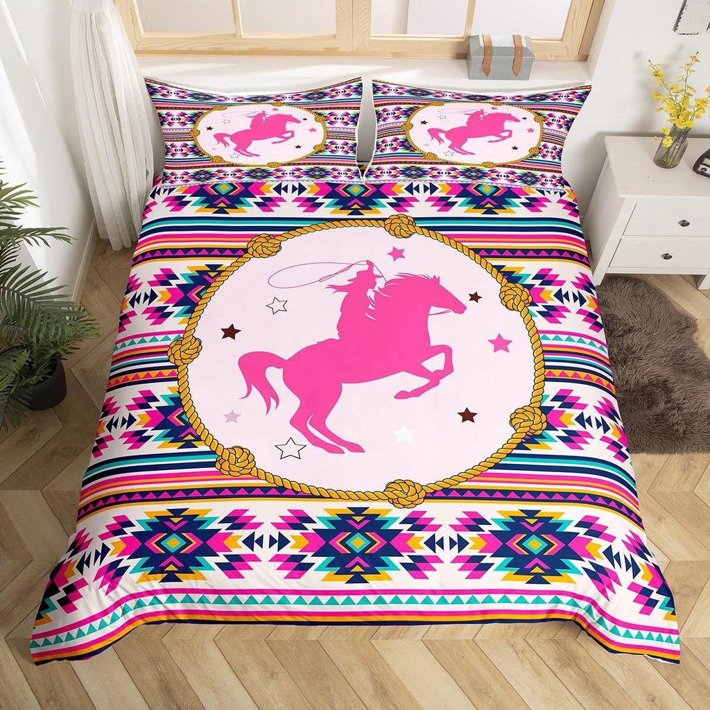 Western Cactus Three-Piece Quilt Cover 3D Digital Printing Bedding Set Bed Cover