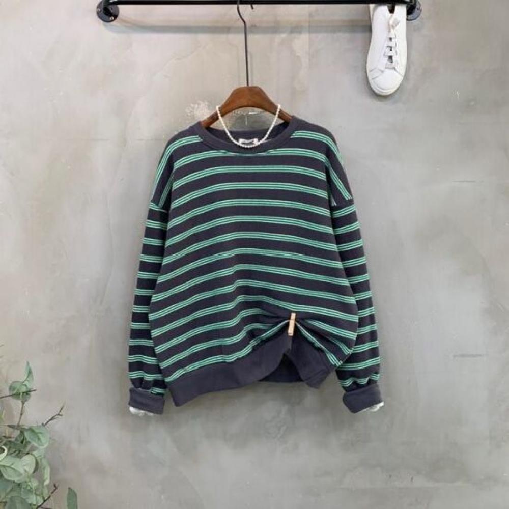 C S In The Room Sabo fleeCe Stripe Long Sleeve SweatShirt 4Color Nk Sabo Stripe