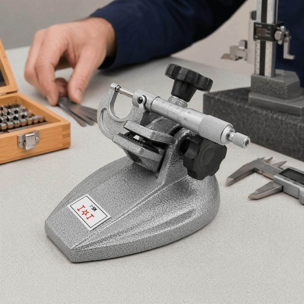 Stable Measuring Support Micrometer Bracket Base Micrometer Fixing Tool  Secure Fixing Use