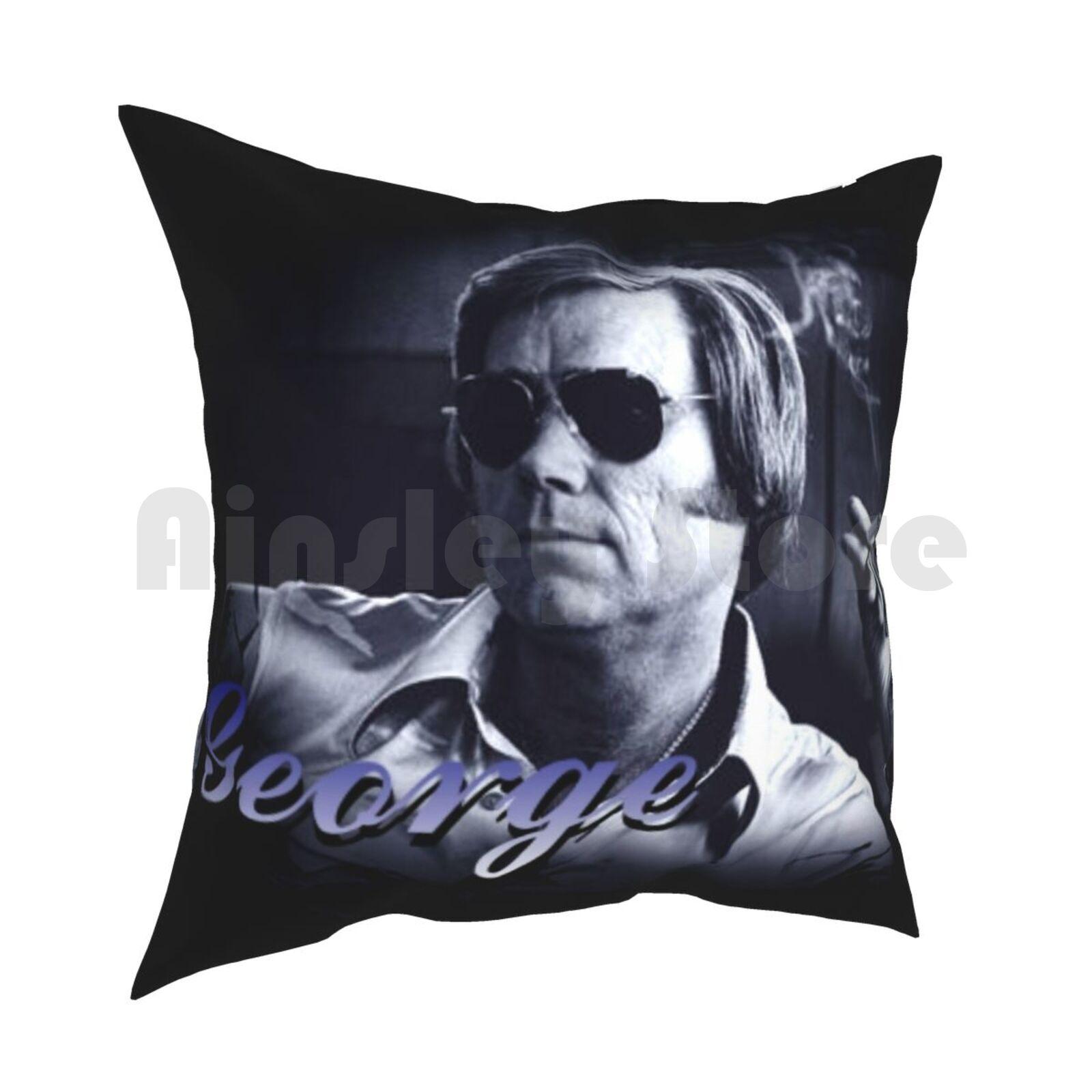 George Tribute Pillow Case Printed Home Soft Throw Pillow George Jones Jorge Country Western Music Singer Crooner 30cmx30cm