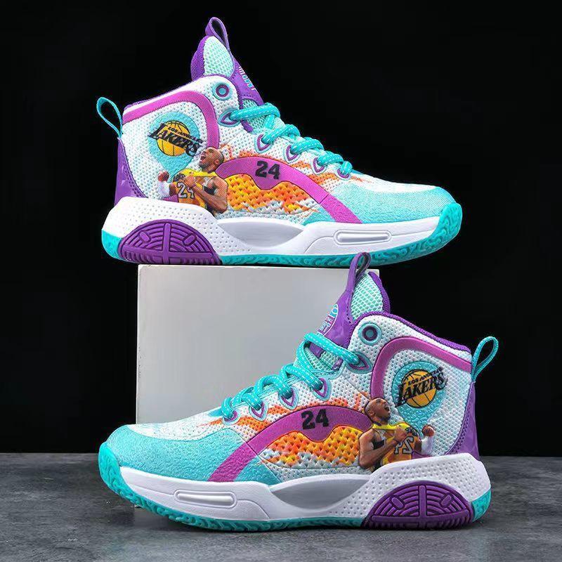 Junior High School Student Kobe Bryant No. 24 Will Ring Basketball Shoes, Men's Friction Has Sound, Wear-resistant and Non-slip Cement Actual Combat