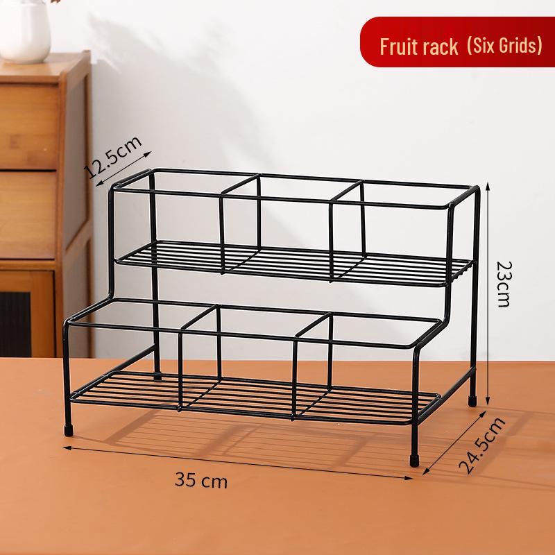 Morin Wrought Iron Four-Tier Syrup and Sauce Bottle Display Rack
