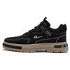 Comfortable Trendy Workwear Slip-Resistant Durable Mid-Top Casual Shoes Men Casual Shoes Black WBN(JS)-113103