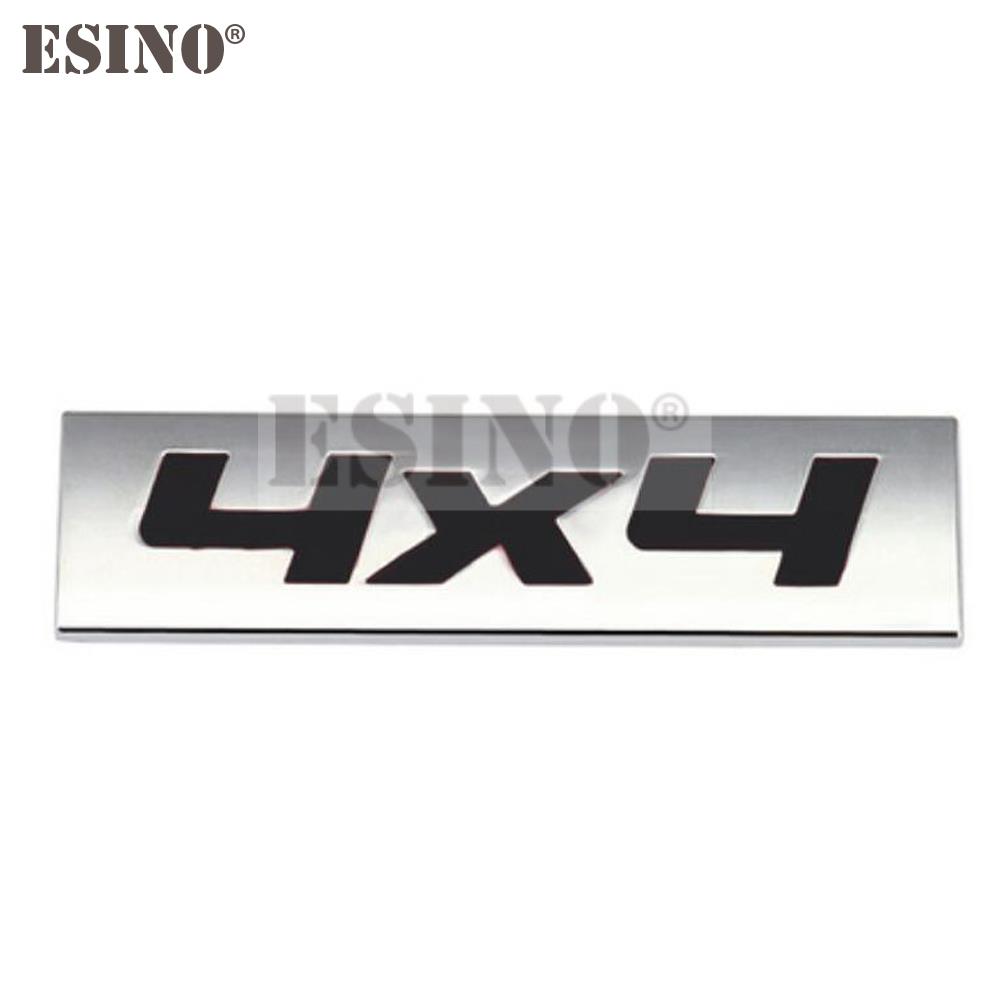 Car Styling 3D V6 V8 4 x 4 Logo Metal Zinc Alloy Car Sticker Badge Body Rear Trunk Adhesive Decal Emblem