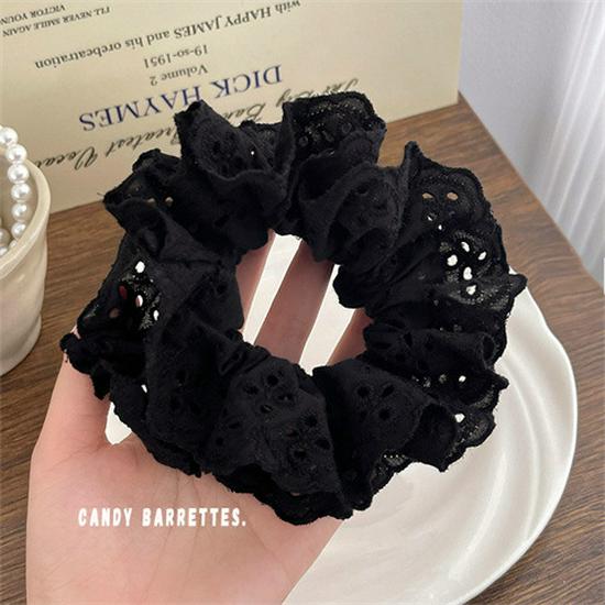 Children's Floral Lace Double-Layer Scrunchie Hair Tie