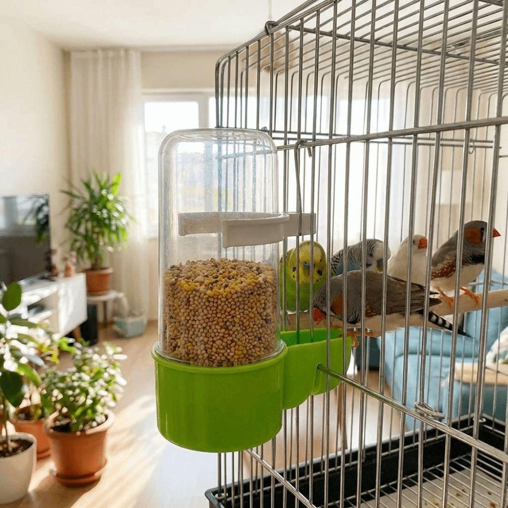Plastic Bird Water Dispenser Leak-Proof Parrot Drinking Bottle Cage Hanging Feeder  Pet Cage