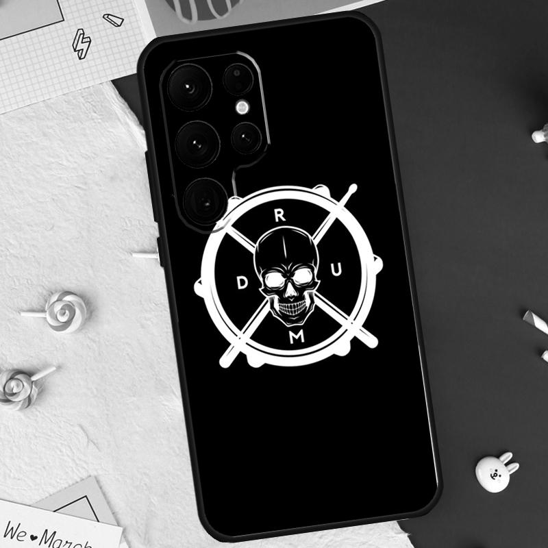 Musical Drum Drumsticks Drummers Case For Samsung Galaxy S26 Ultra S23 S22 S21 S20 S24 S25 Ultra S10 Plus S25 FE Cover Shell