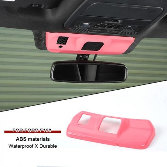 Pink Rearview Mirror Bracket Panel Cover Trim For Ford F150 -22 Accessories