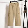 Damen Cargo-Caprihose Mit Taschen Leicht Schnelltrocknend Reise Wandern Sommerhose Für Freizeit