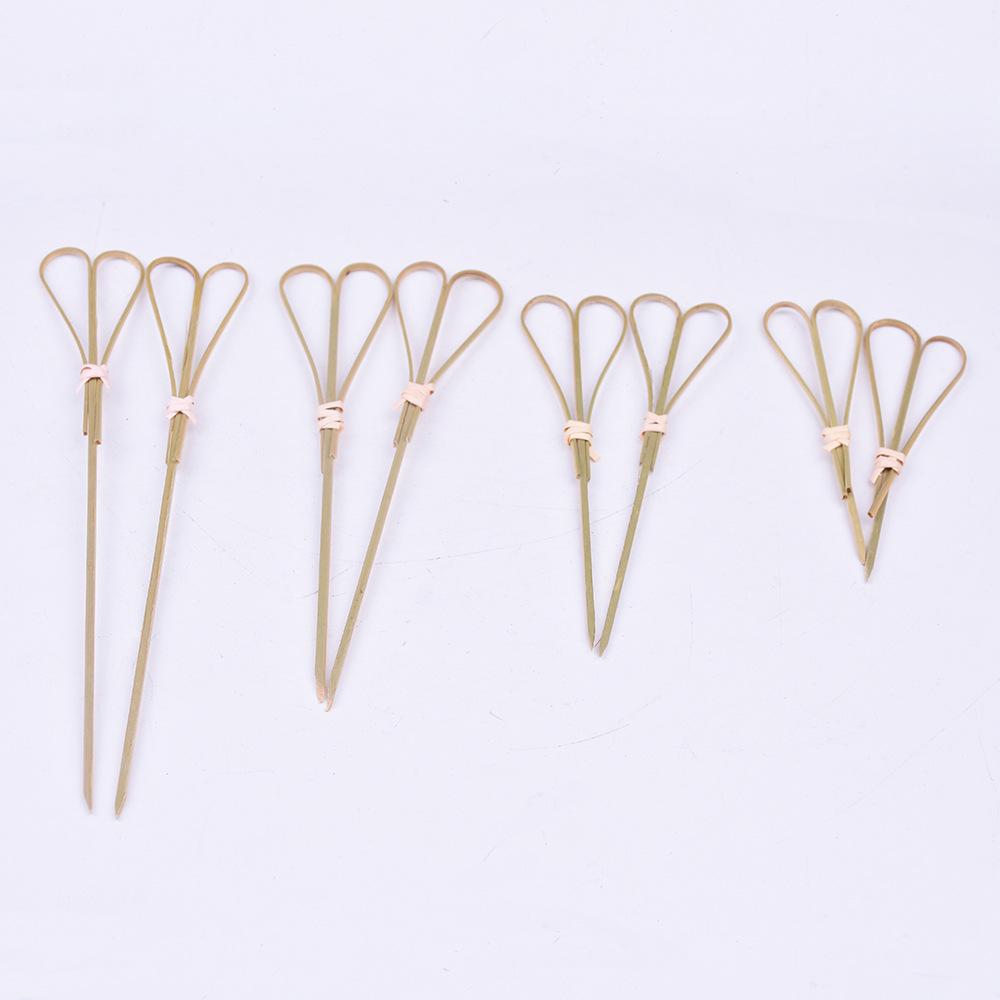 Eco-friendly 12cm Bamboo Fruit Skewers - Tanghulu & Cocktail Decoration