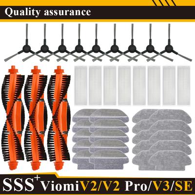 For Viomi V2 SE Conga 3490 3690 Xiaomi Mi Robot Vacuum-Mop Pro STYTJ02YM STYJ02YM Accessories Main Side Brush Hepa Filter Mop